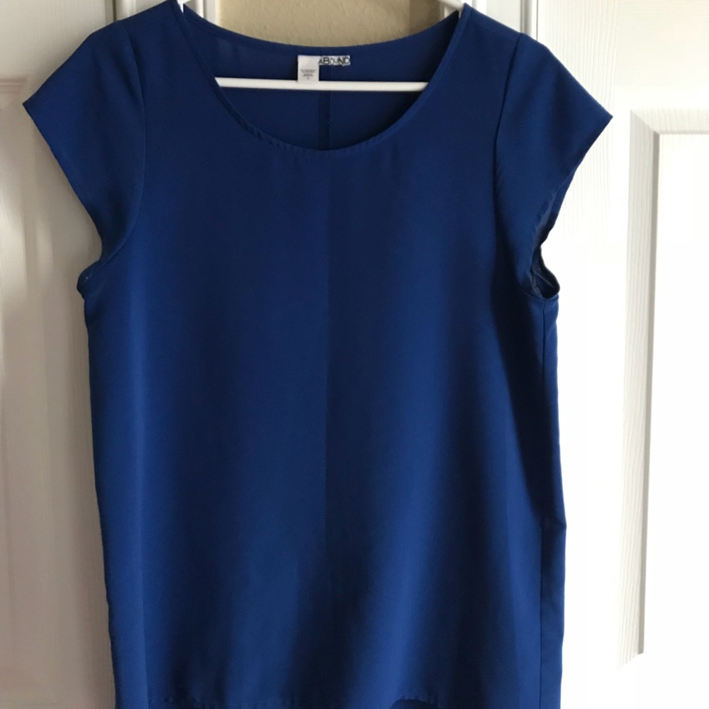 Blue High-Low Top